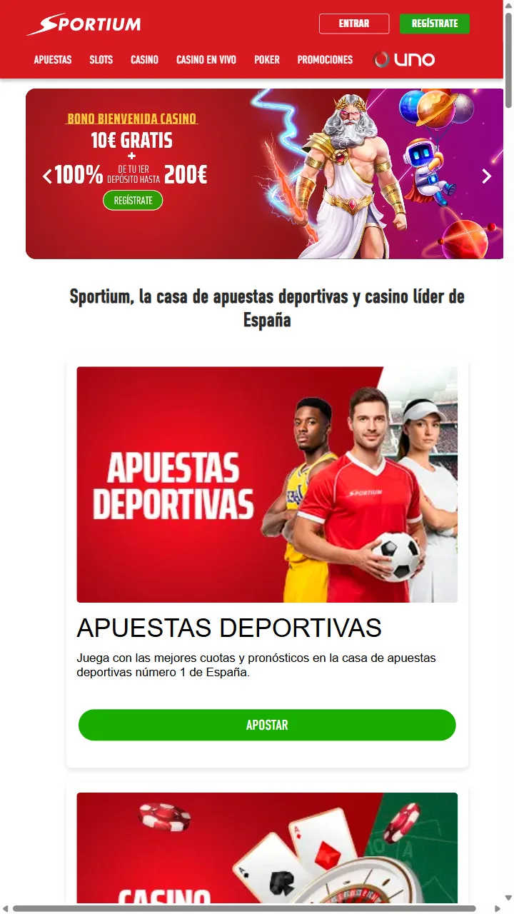 Sportium — casa de apuestas
